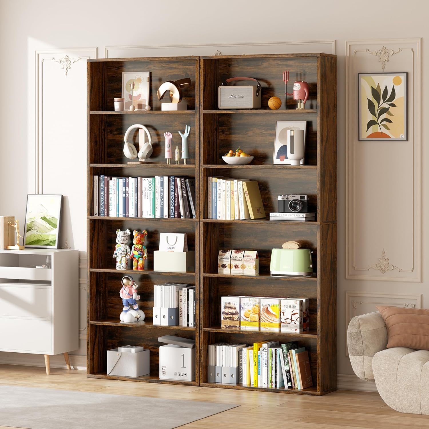 Office X Furniture - 6-Tier Open Bookcase and Bookshelf (2