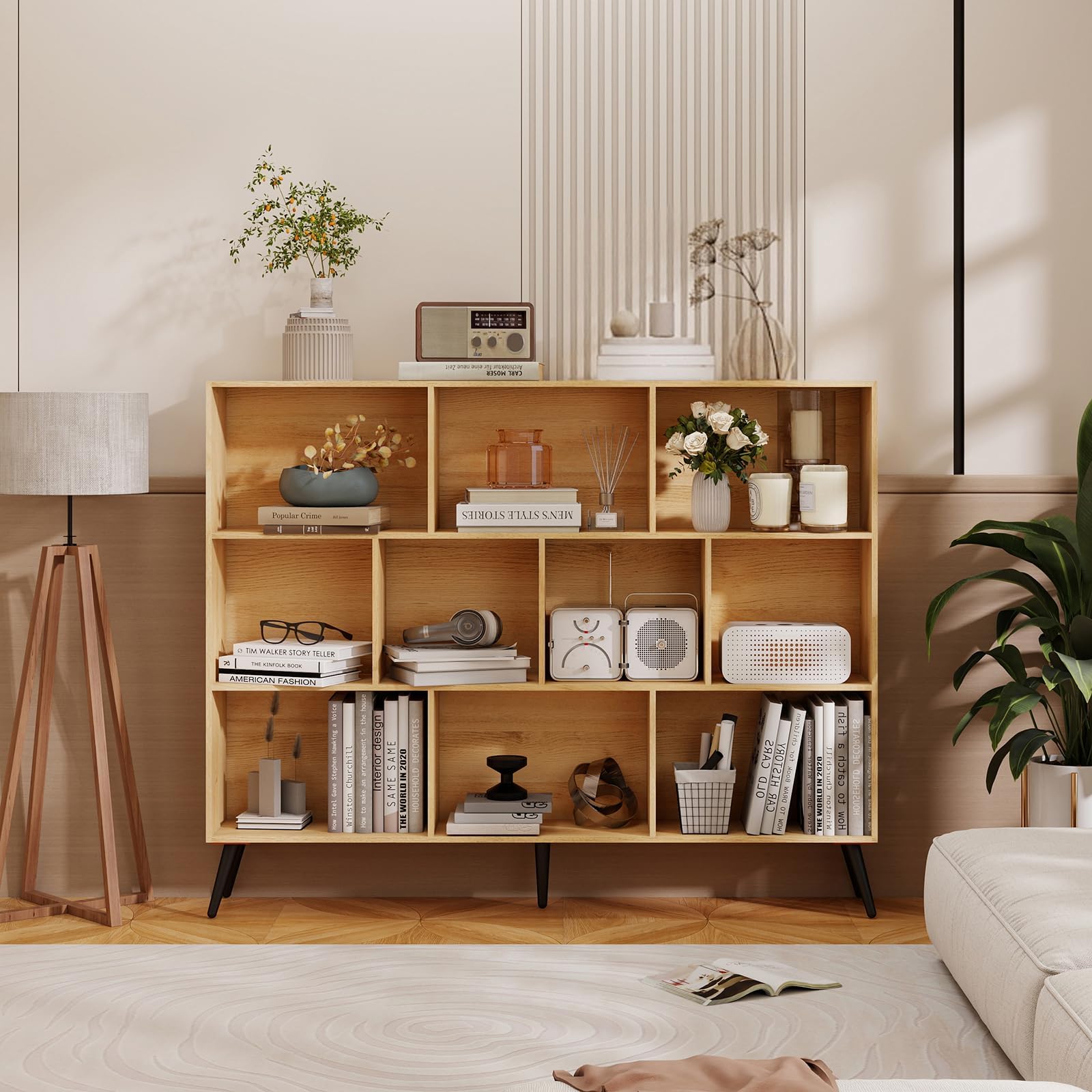 10-Cube Wooden Bookshelf With  - огляд і ціна Office X Furniture
