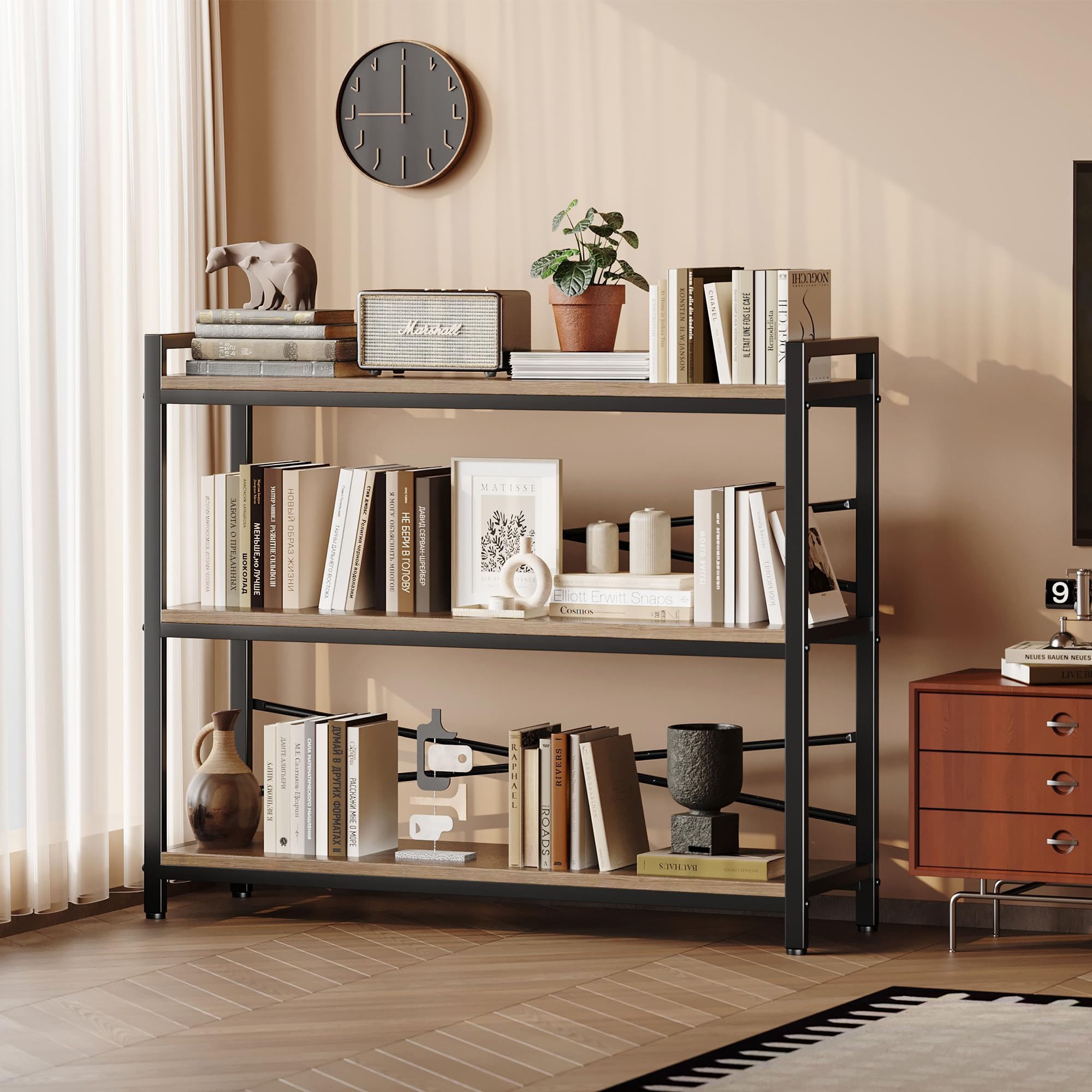 3 Tier Industrial Bookshelf Wo - огляд і ціна Office X Furniture