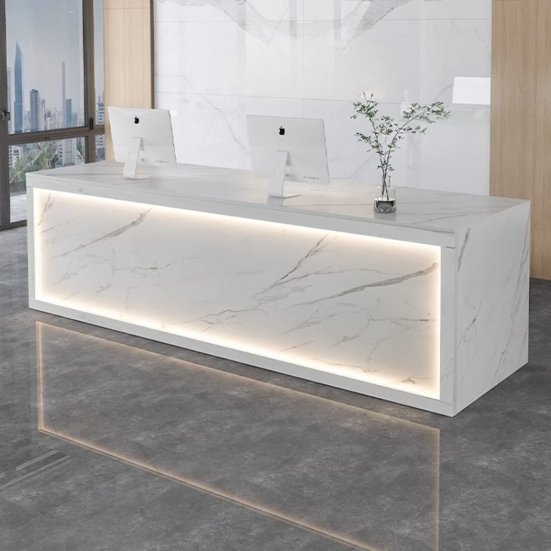 White Rental Reception Desks L - огляд і ціна Office Furniture Rental